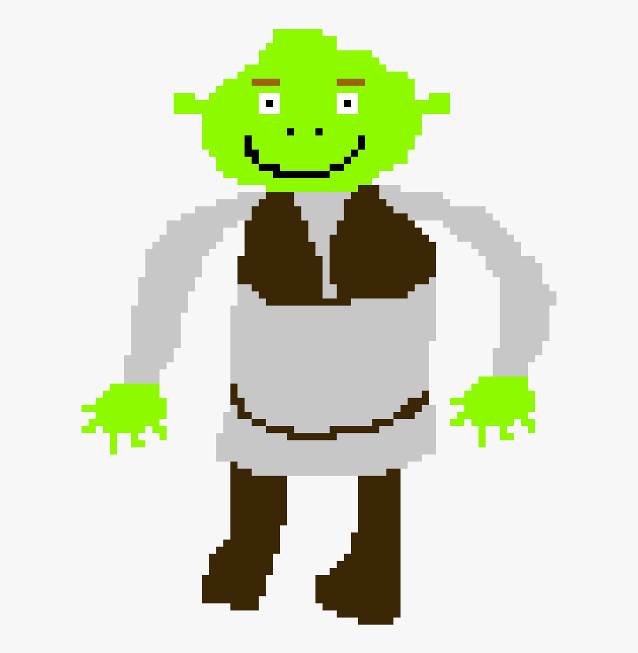 Png Pixel Art Of Shrek Clipart , Png Download - Shrek Clipart, Transparent Clipart
