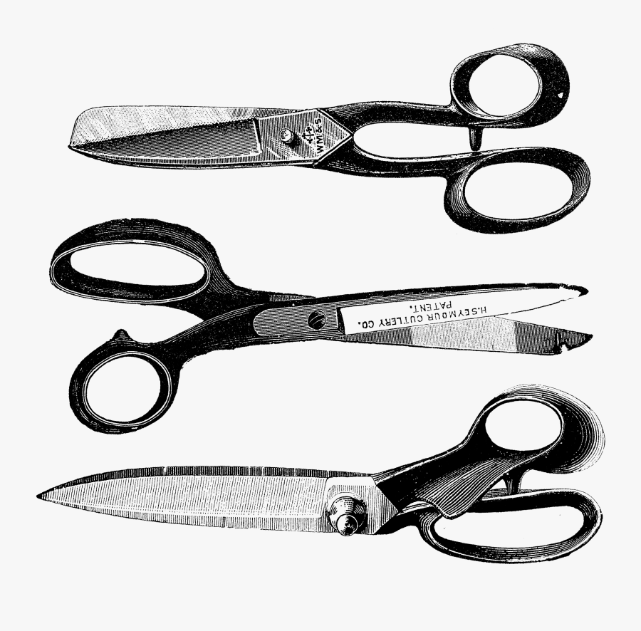 Shears Clipart Vintage - Vintage Scissors Png, Transparent Clipart
