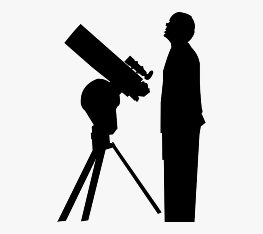 Astronomy Black And White, Transparent Clipart