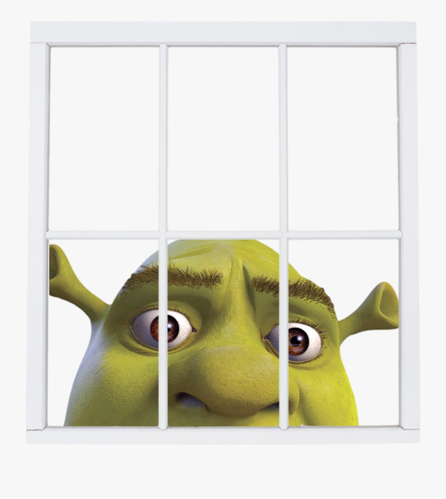 Shrek In A Window, Transparent Clipart