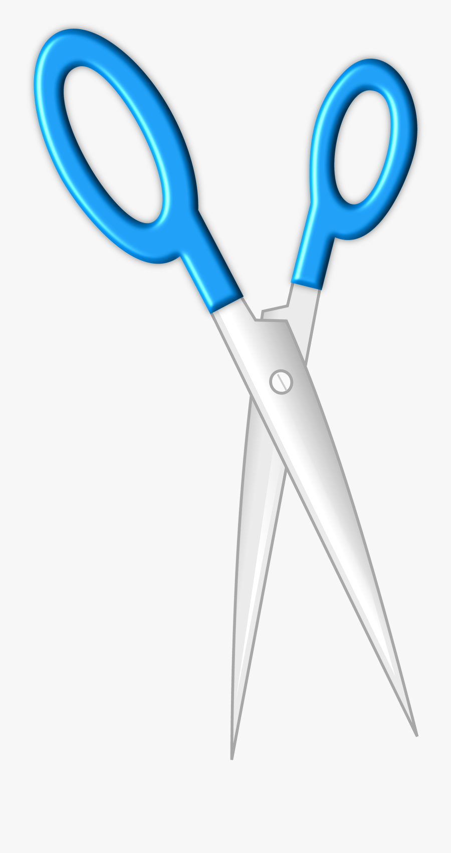 Scissors Stationary Office Free Picture - Png Blue Scissors, Transparent Clipart