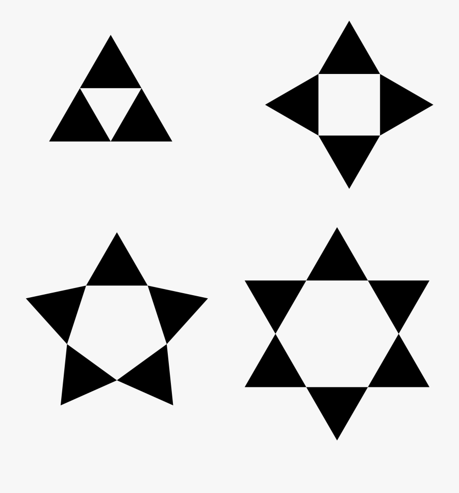 Polygons From Triangles - Unique Shapes Icon, Transparent Clipart
