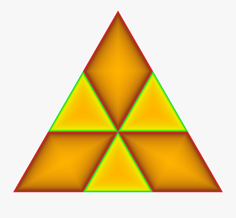 Angle,symmetry,yellow - Triangle, Transparent Clipart