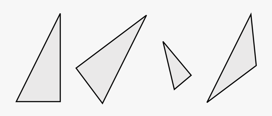 Transparent Triangle Shapes Clipart - Non Congruent Triangles, Transparent Clipart