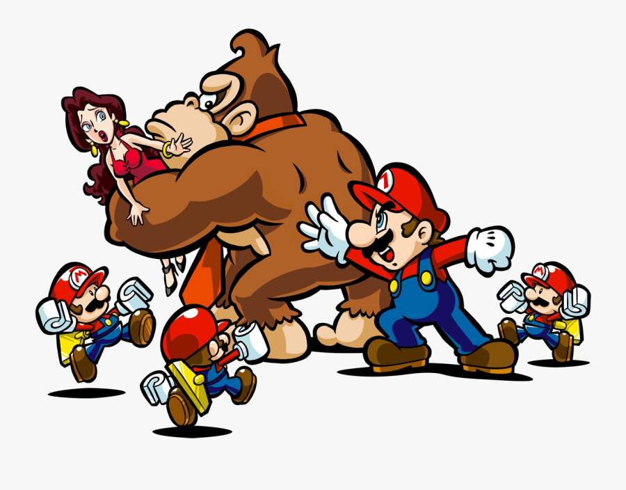 Mario Vs Donkey Kong Art, Transparent Clipart