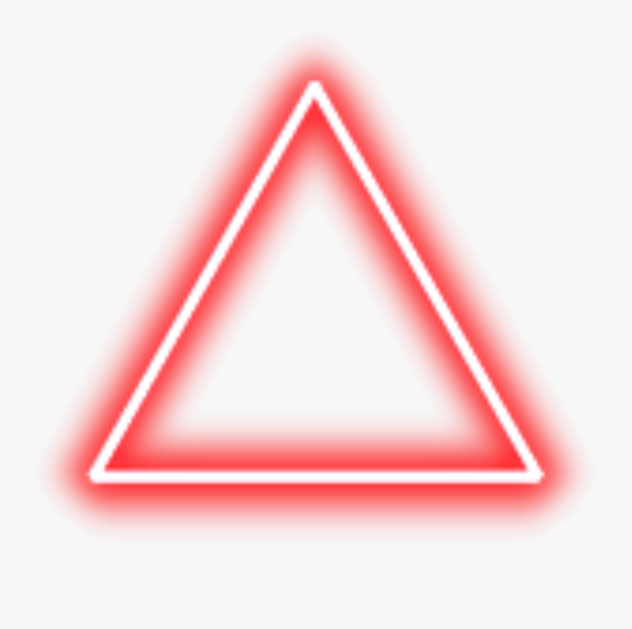 Transparent Red Triangle Clipart - Red Neon Triangle Png , Free Transparent Clipart - ClipartKey