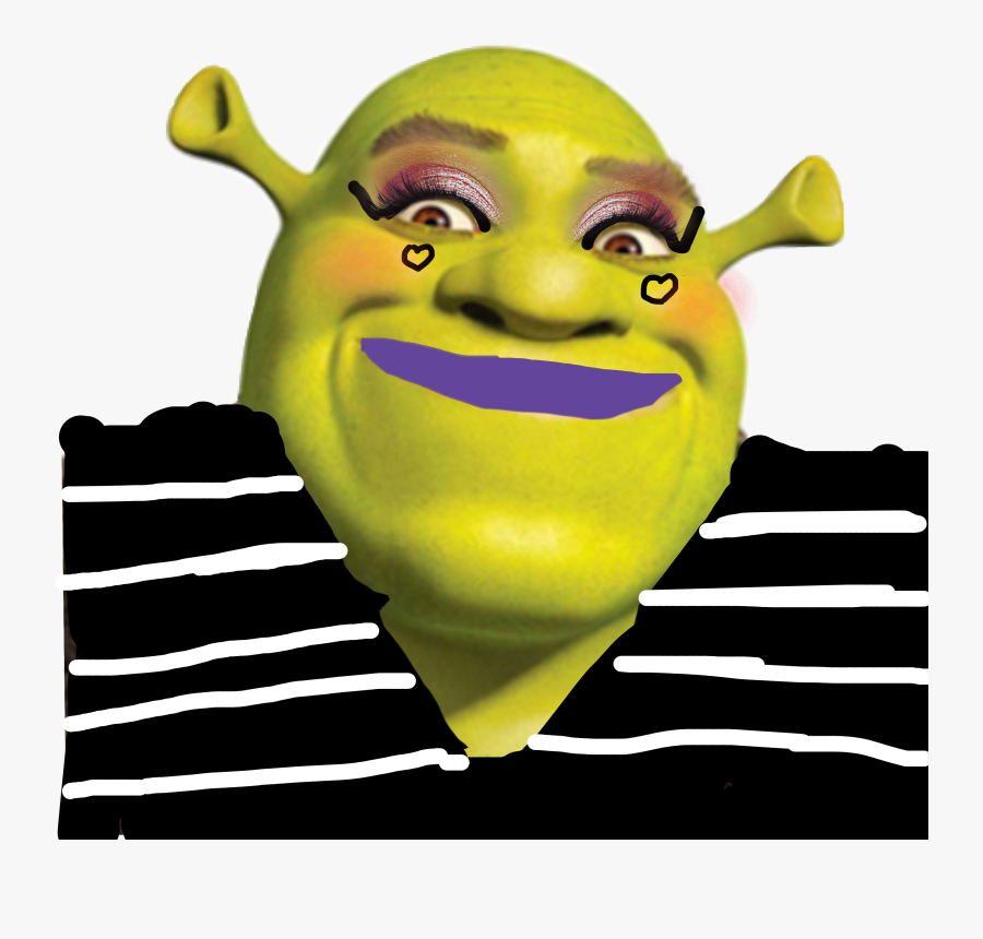 Okay So, I Turned Shrek Into An E-girl, Transparent Clipart