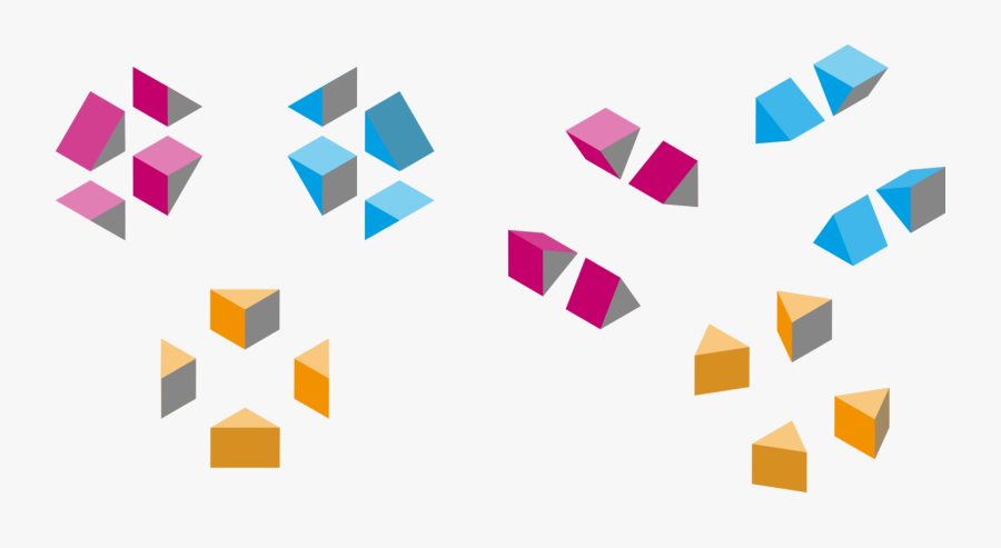 Triangle,symmetry,logo - Isometric Triangles, Transparent Clipart