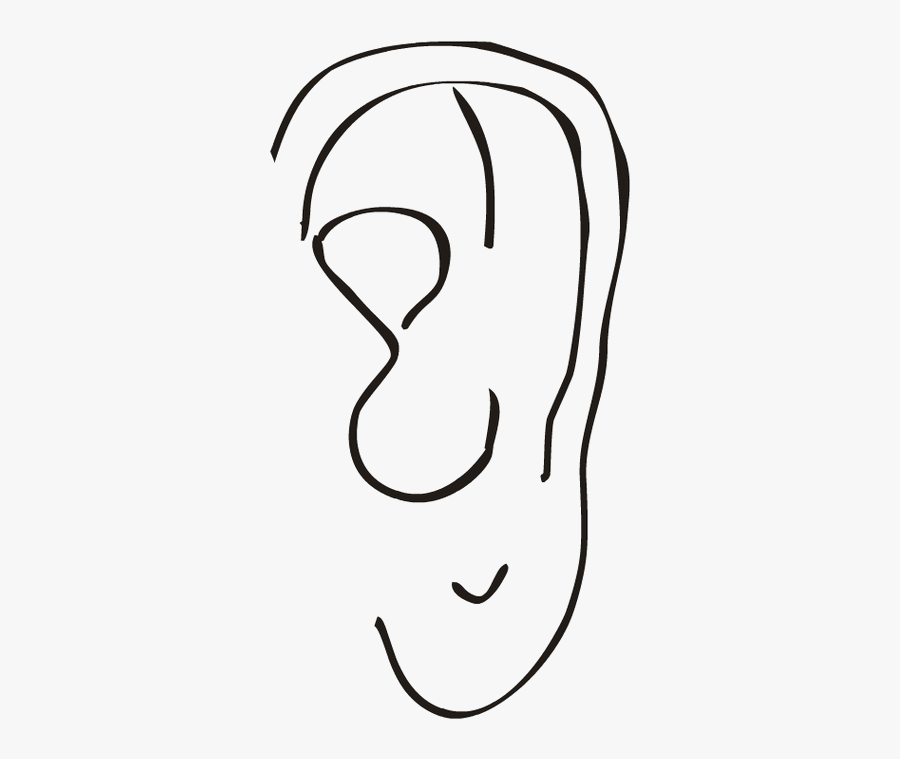 Ear Clipart Free Best On Clipartmag Pertaining To Transparent - Body Parts Black And White Clip Art Png, Transparent Clipart