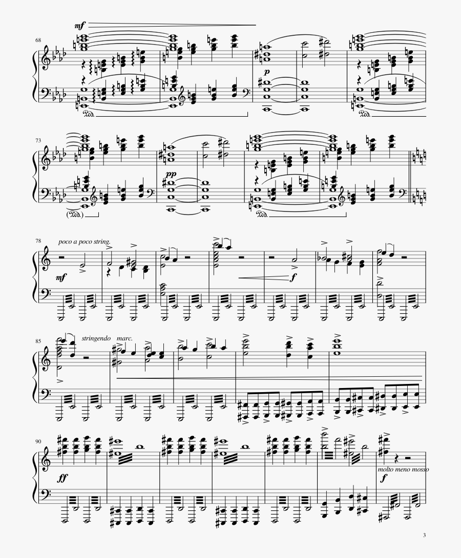 Roméo Et Juliette Ouverture-fantaisie Sheet Music Composed - Рондо В Венгерском Стиле Гайдн Ноты Для Фортепиано, Transparent Clipart