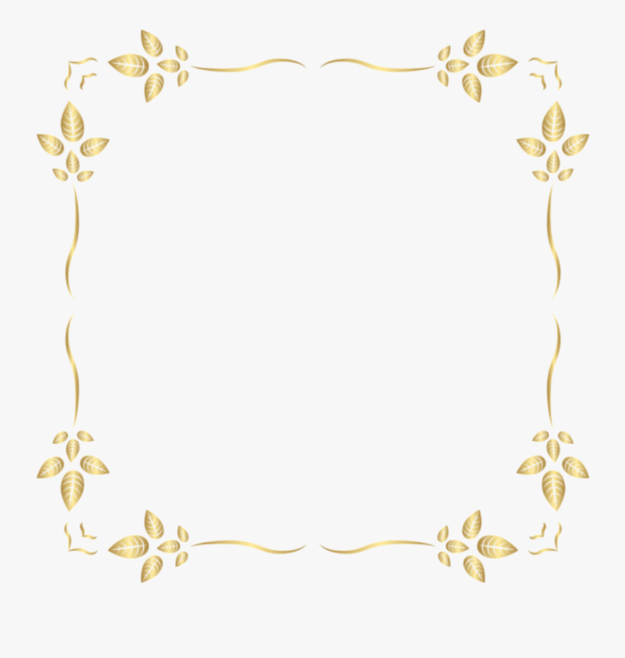 Transparent Golden Frame Clipart - Golden Frame Border Png, Transparent Clipart