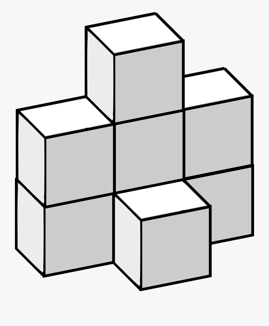 Paper Origami Mathematics Cube Burr Puzzle - Cubes Png Maths, Transparent Clipart