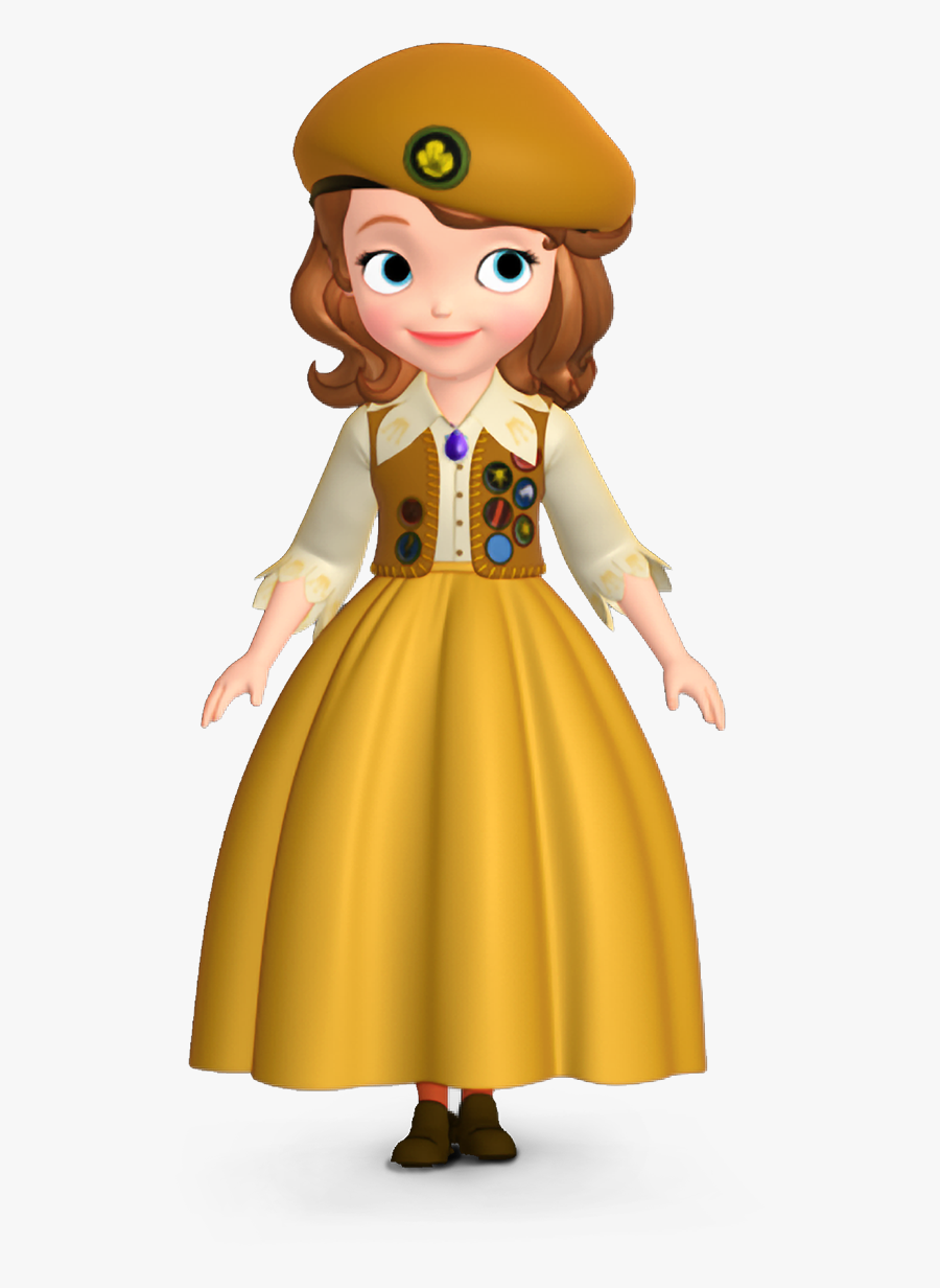 Yellow Dress Sofia The First , Transparent Cartoons - Cartoon Sofia Princess Dress, Transparent Clipart