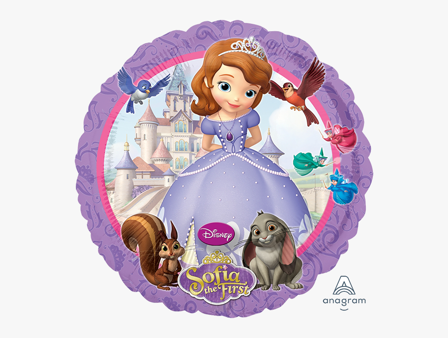 Transparent Sofia The First Clipart - Sofia The First Foil Balloon, Transparent Clipart