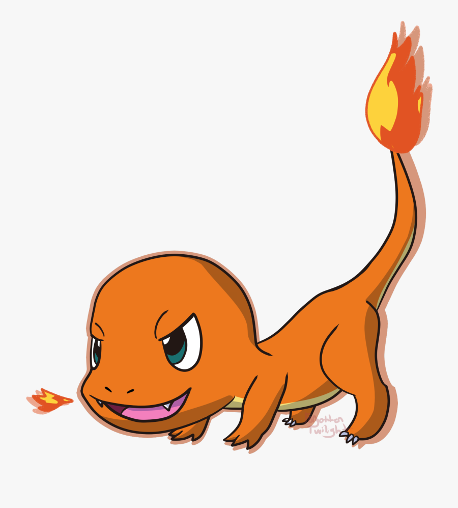 Charmander - Cartoon - Charmander, Transparent Clipart