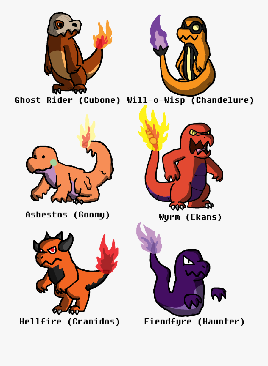 Pokemon Variations Ghostofdragonspast Some - Charmander Color Variations, Transparent Clipart