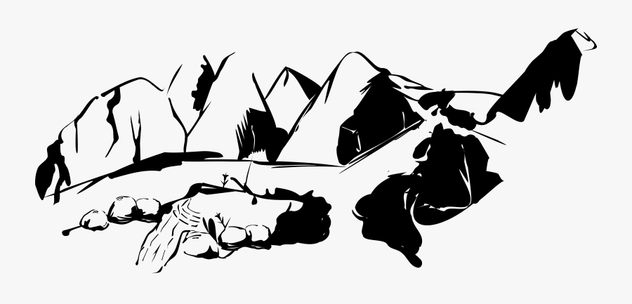 Mountains With Big Image - Mountain Road Clip Art, Transparent Clipart