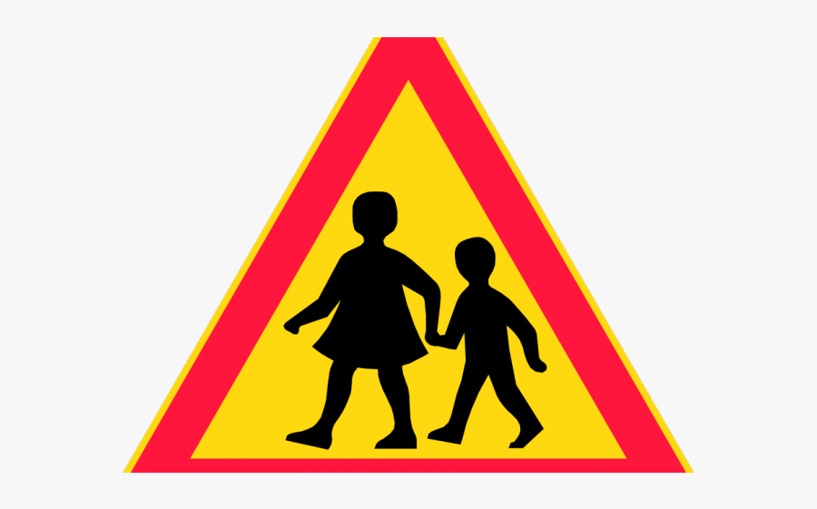 Pathway Clipart Zigzag Road - School Crossing Road Sign, Transparent Clipart