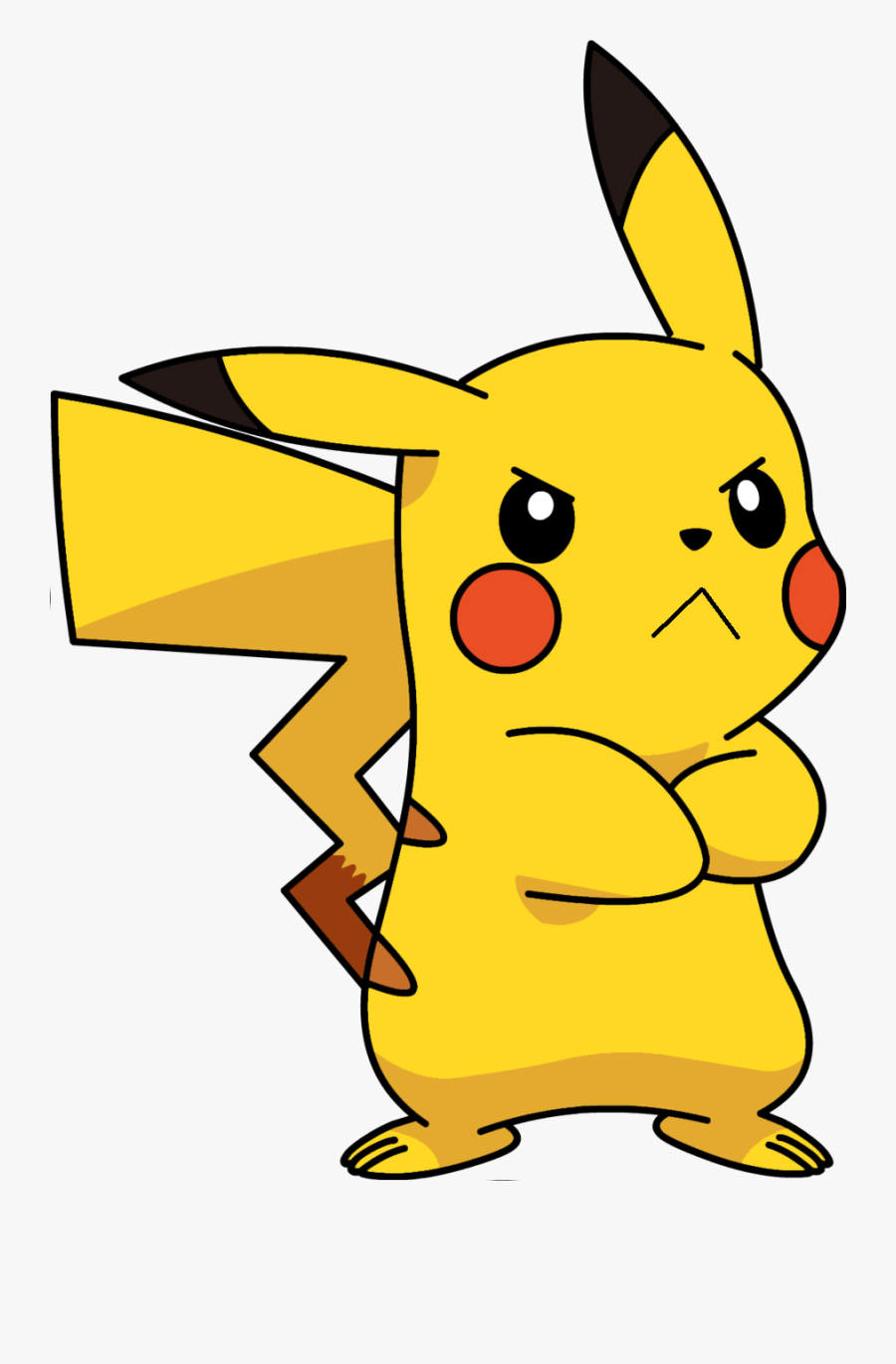 Transparent Charmander Clipart - Pikachu Arms Crossed, Transparent Clipart