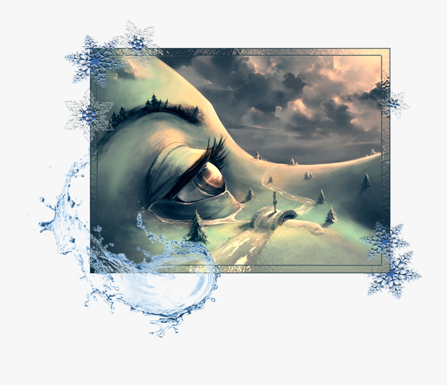 Clip Art Drawing Surrealism Art Pathway - World In Top Painting, Transparent Clipart