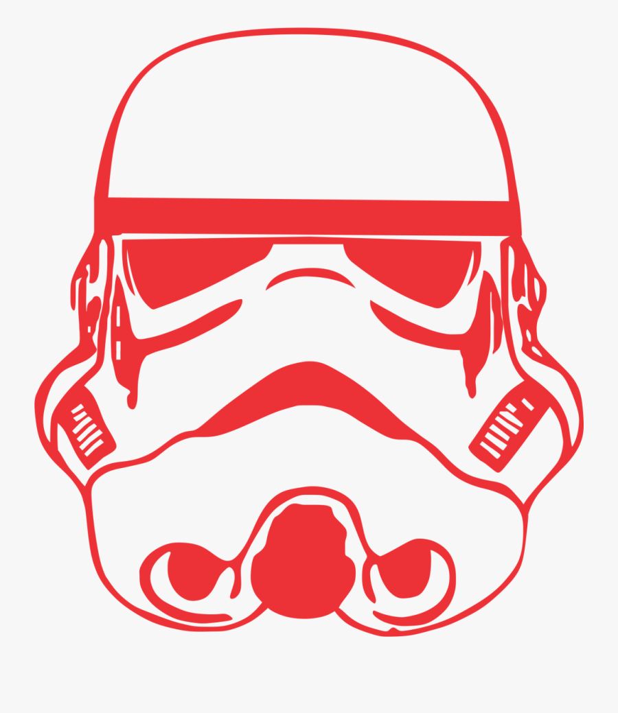 Stormtrooper Helmet Black And White, Transparent Clipart