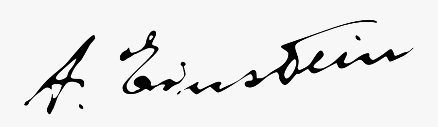 Signature Einstein, Transparent Clipart