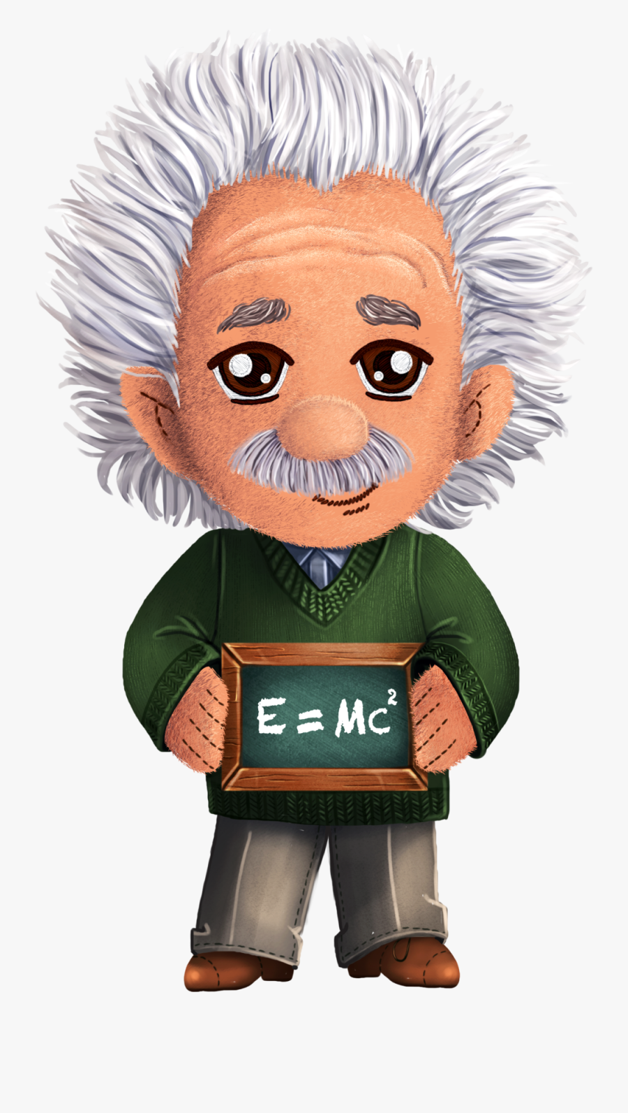 Einstein Cartoon Png Albert Einstein Transparent Png, Transparent Clipart