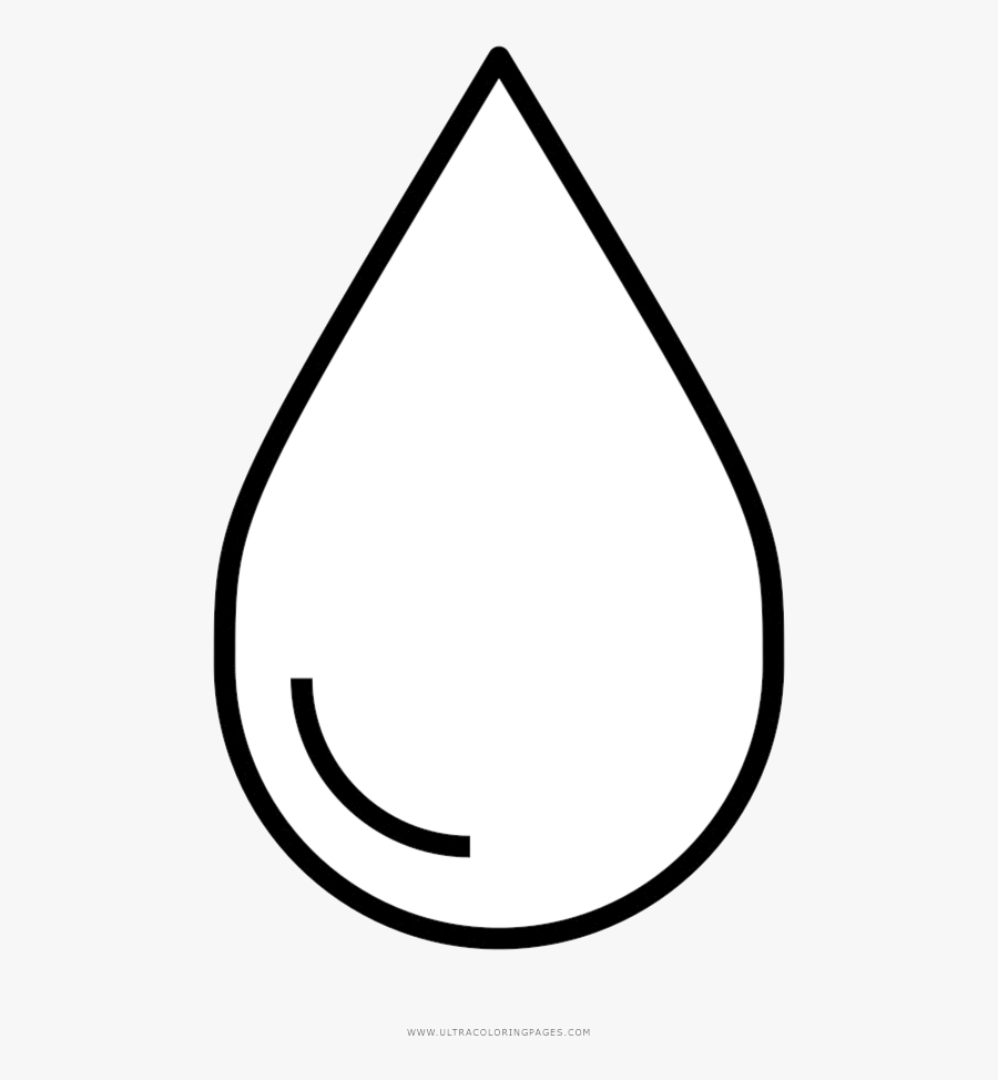 Water Drop Clipart Droplet Droplets Coloring Page Transparent - Water Drop Coloring Page, Transparent Clipart