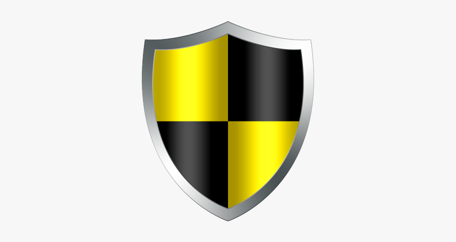 Shield Clipart Renaissance - Black And Yellow Logo Png, Transparent Clipart