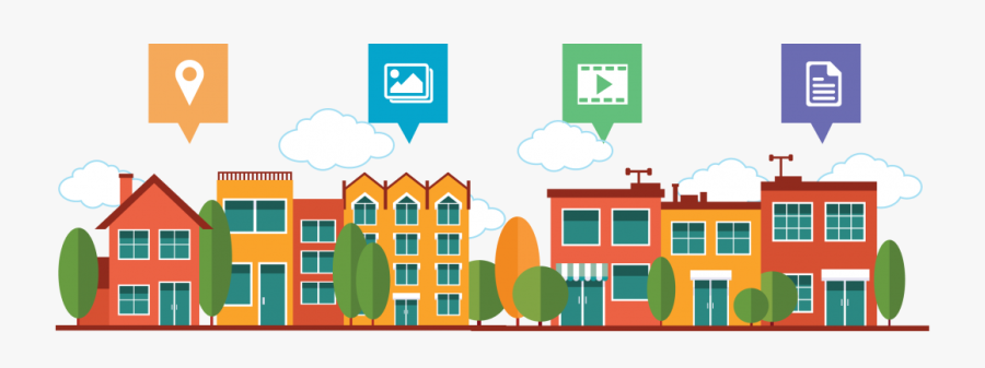 Maps Clipart Community Map - Illustration, Transparent Clipart