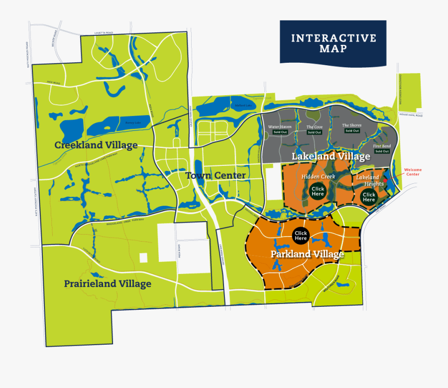 Clip Art Community Maps Bridgeland - Bridgeland Parkland Village Map, Transparent Clipart