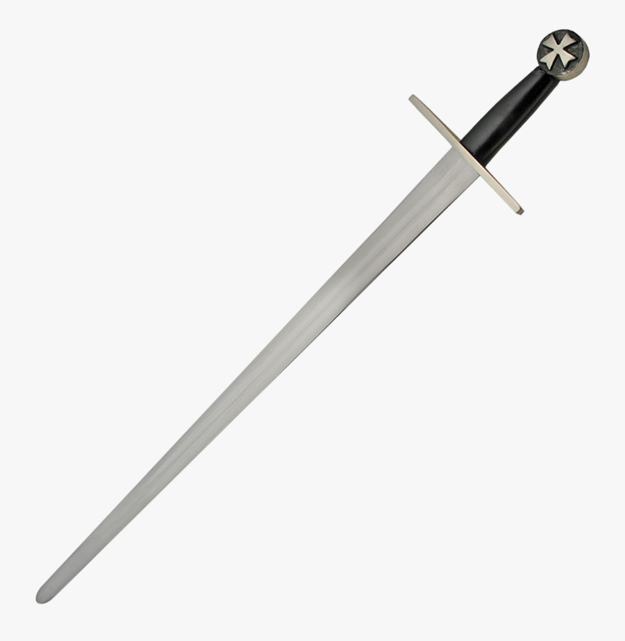 Templar Cross Sword - Sword, Transparent Clipart