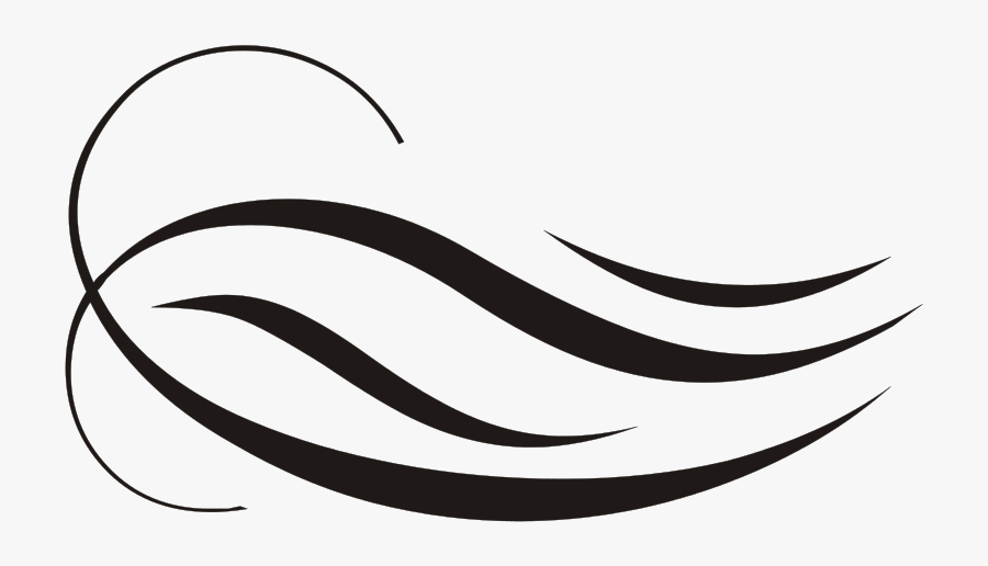 Four Lines Ornament Black Up Left, Transparent Clipart