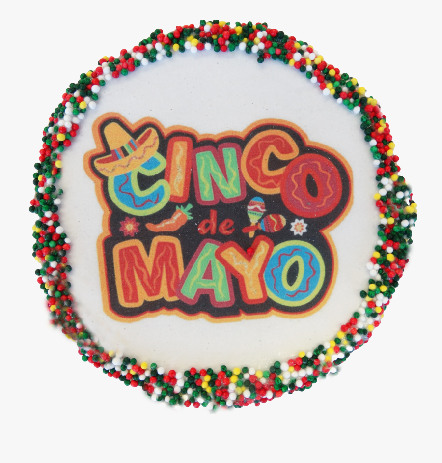 Cinco De Mayo Sugar Cookies With Sprinkles, Transparent Clipart