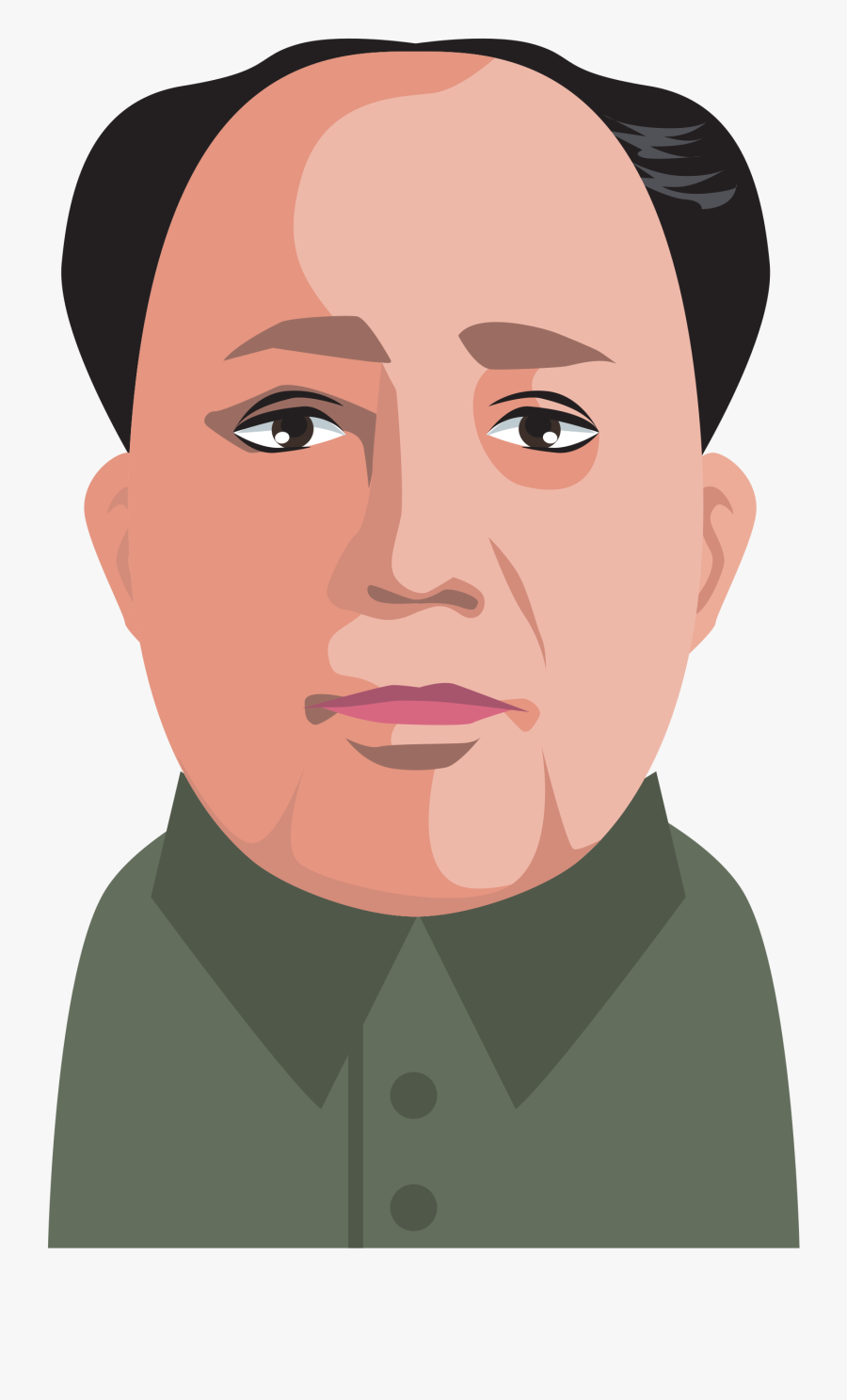 Clip Art Chin Clip Art - Easy Mao Zedong Clipart, Transparent Clipart