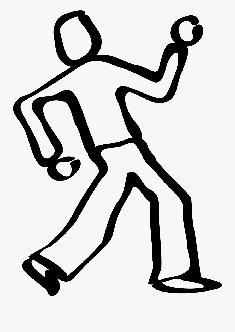 Onlinelabels Clip Art - Hip Hop Dancer Easy Drawing, Transparent Clipart