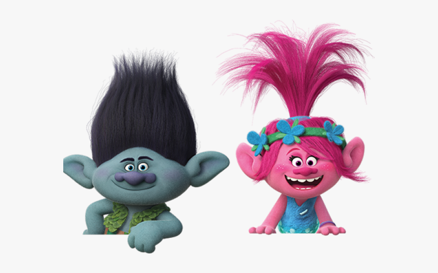 Transparent Trolls Clipart - Princess Poppy And Branch, Transparent Clipart