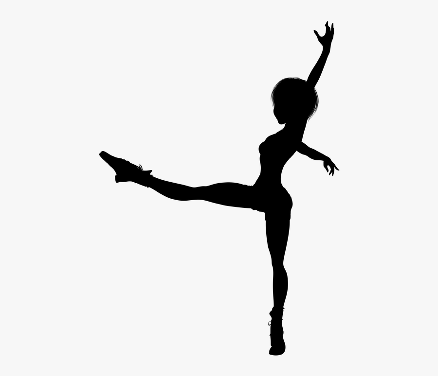 Silhouette, Girl, Woman, Young, Teenager, Dance - Teen Girl Dancer Silhouette, Transparent Clipart