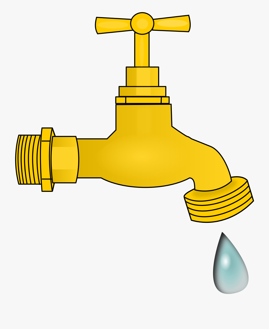 Free Water Faucet Clip Art - Cartoon Clip Art Tap, Transparent Clipart