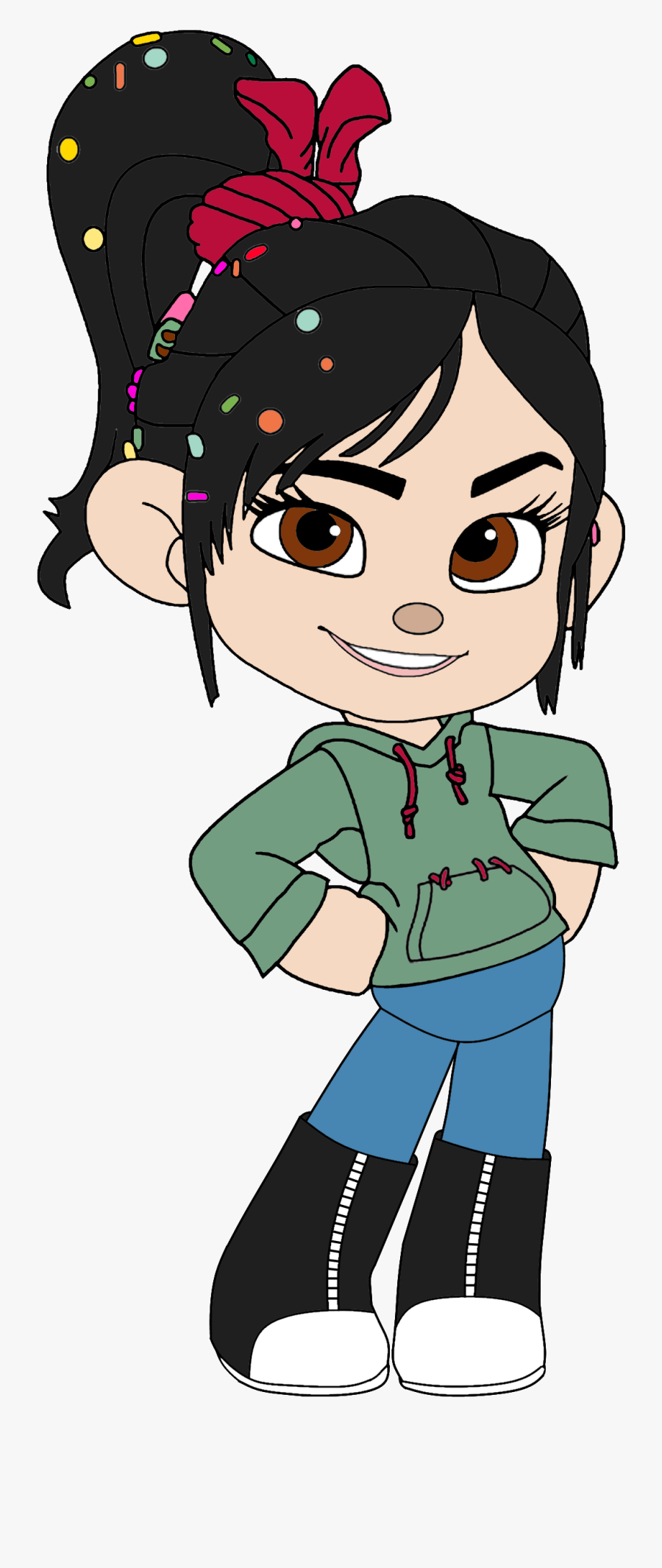 Wreck It Ralph Clipart Vanellope - Candy Vanellope Wreck It Ralph, Transparent Clipart