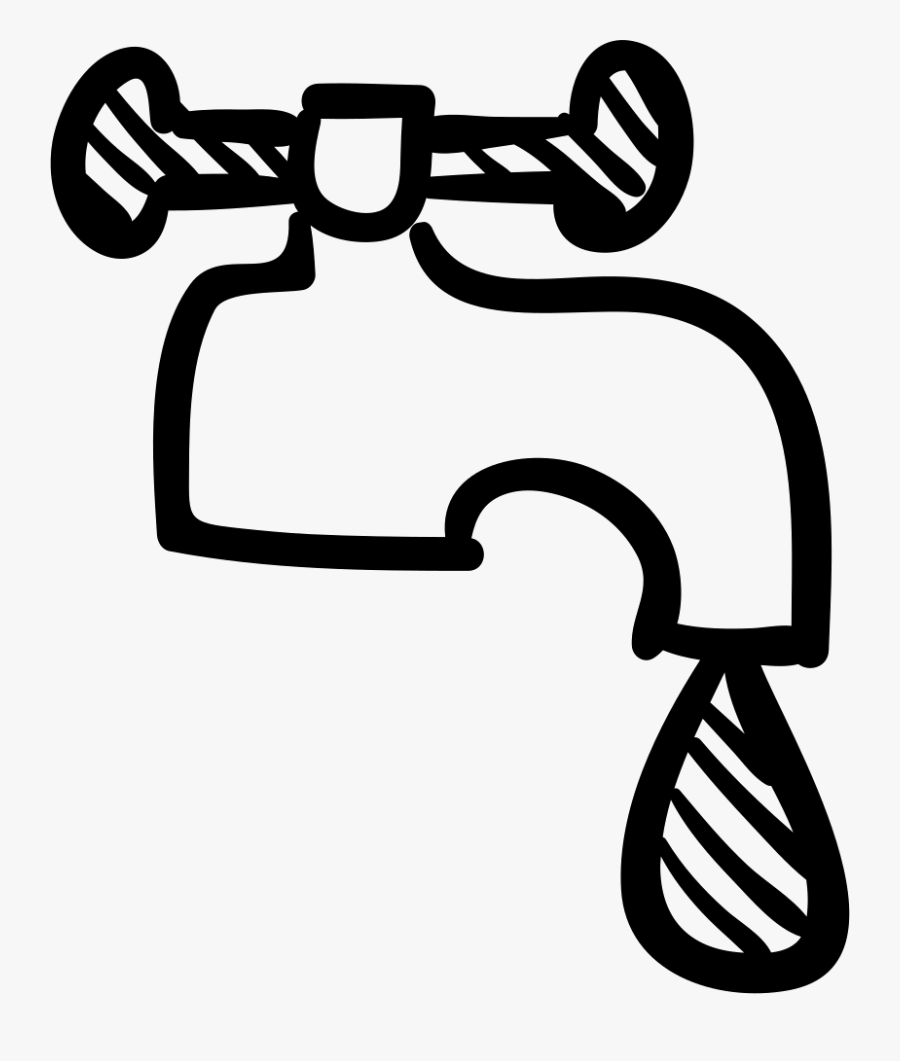 Wash Drawing Faucet - Tap Drawing Png, Transparent Clipart