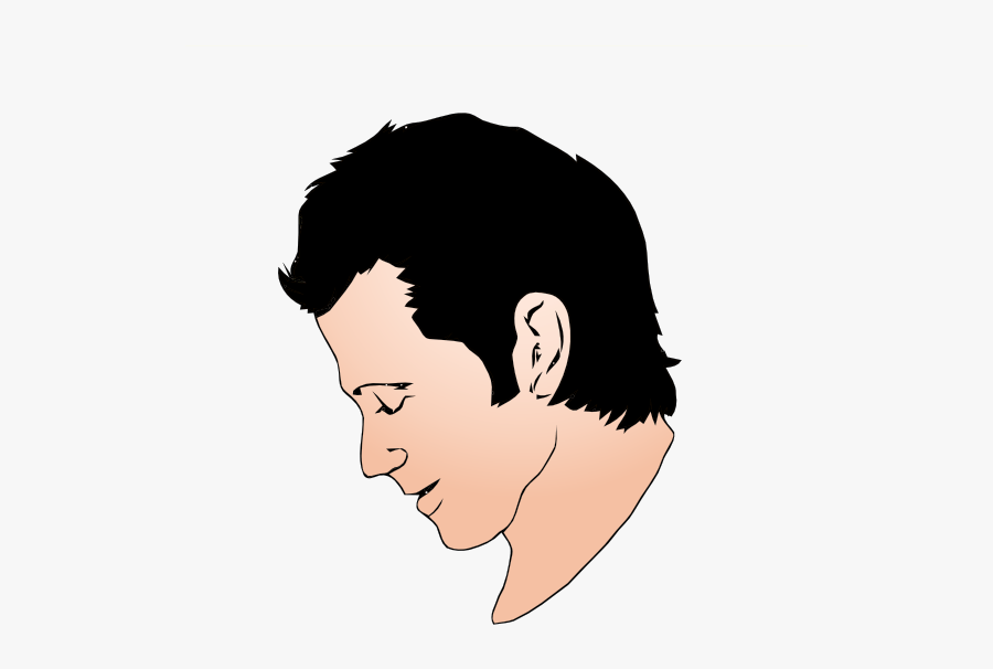 Boy Side Profile Clipart - Man Face Side View, Transparent Clipart