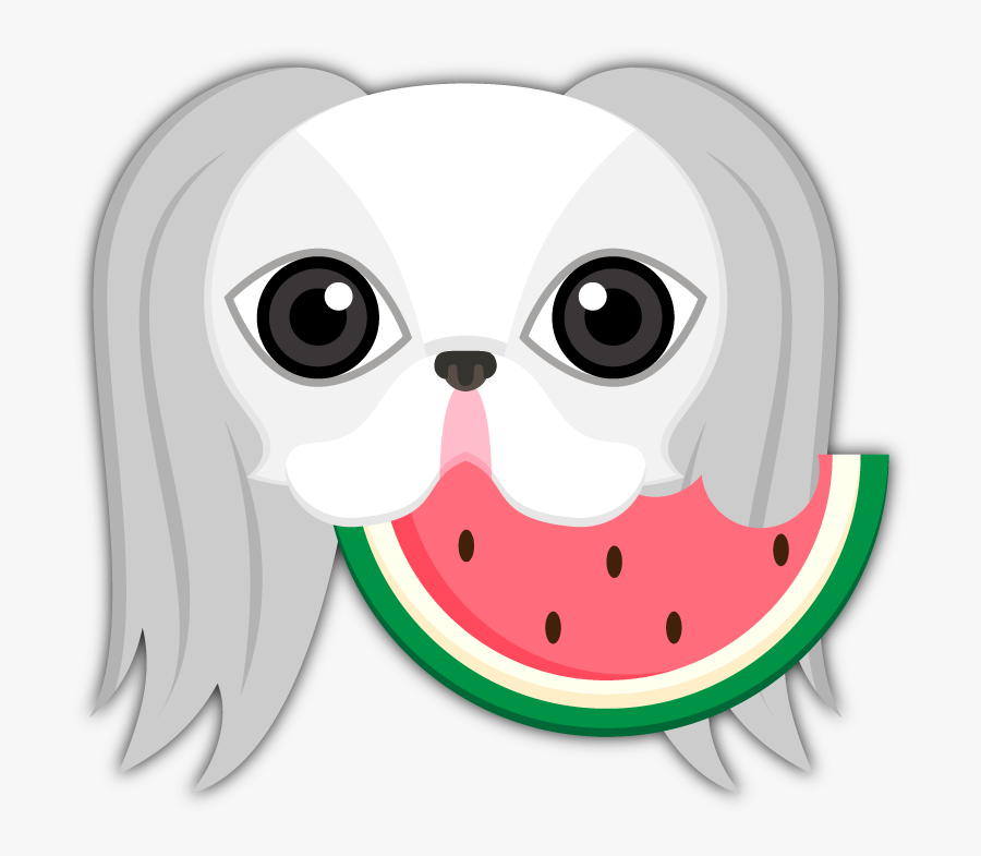 Japanese Chin Emoji Stickers Are You A Japanese Chin - Cartoon, Transparent Clipart