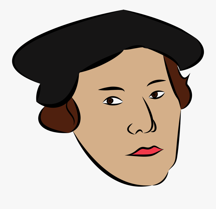 Martin Luther Public Domain - Martin Luther Reformation Cartoon, Transparent Clipart