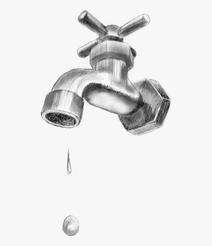 Faucet Dripping Drawing - Tap, Transparent Clipart