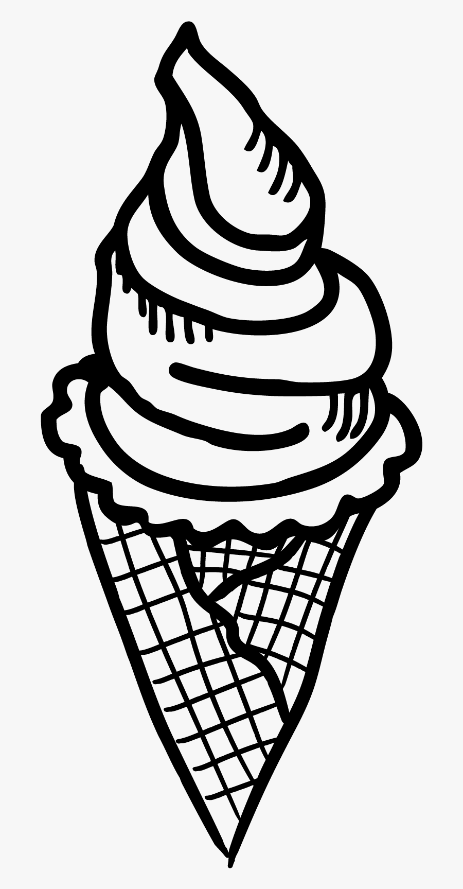 Ice Cream Cone, Transparent Clipart