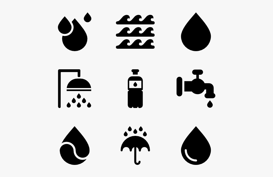 Water - Water Icon Vector, Transparent Clipart