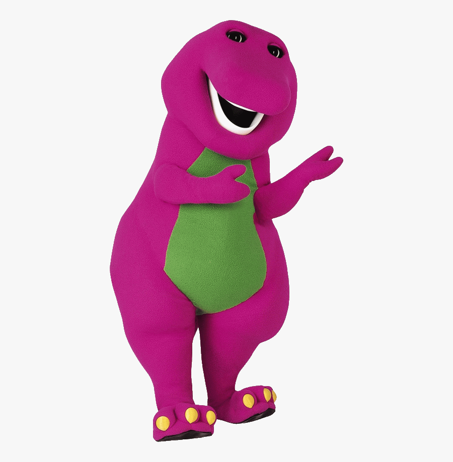 Barney Mascot Standing - Barney The Dinosaur, Transparent Clipart