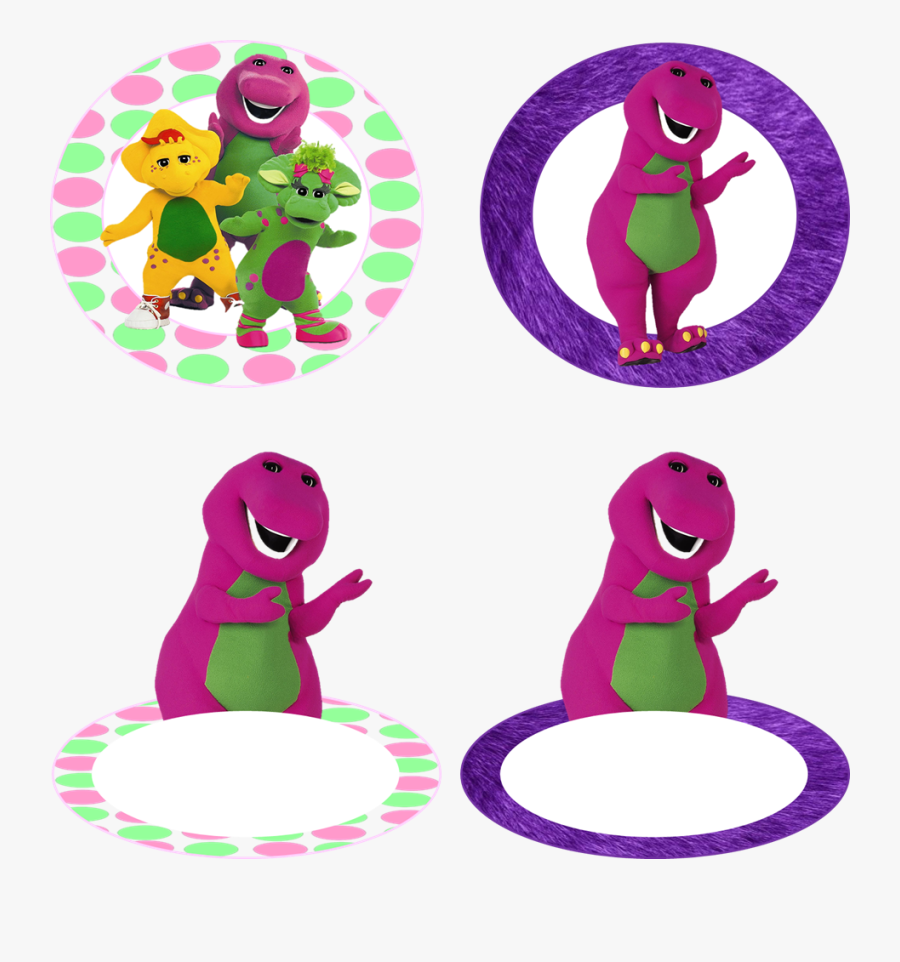 Barney Birthday Party Decorations & Name Tags - Png Barney And Friends, Transparent Clipart