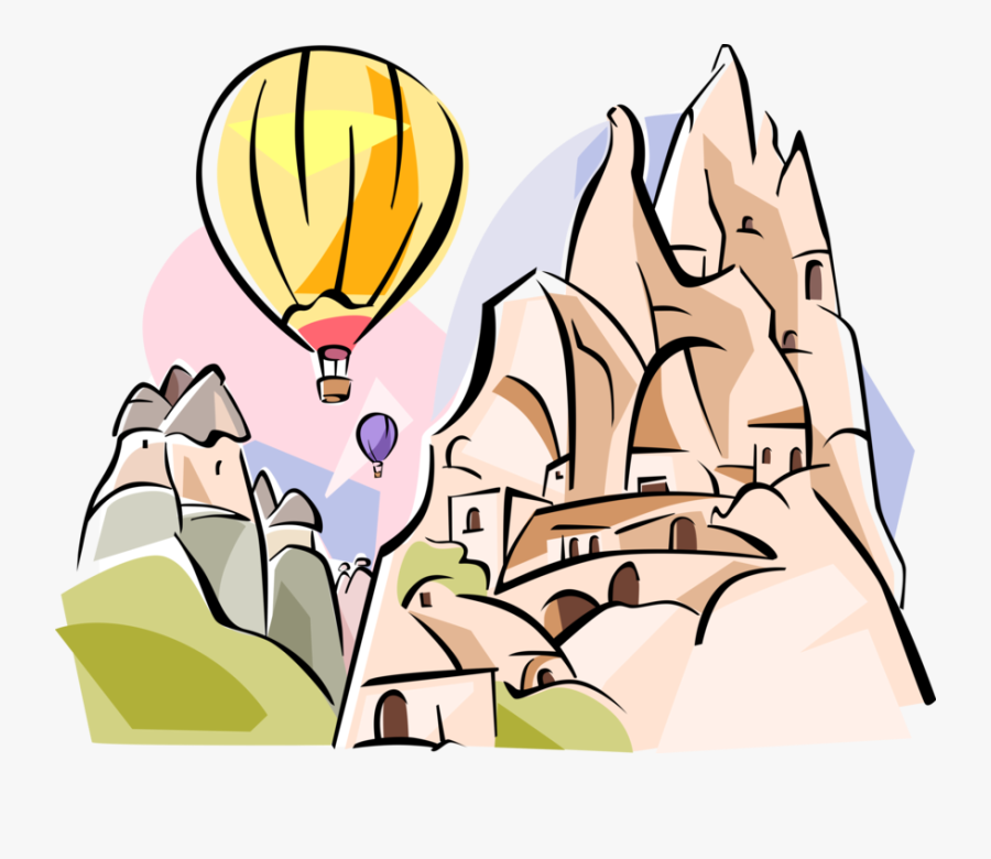 Vector Illustration Of Goreme "fairy Chimney - Göreme Clipart, Transparent Clipart